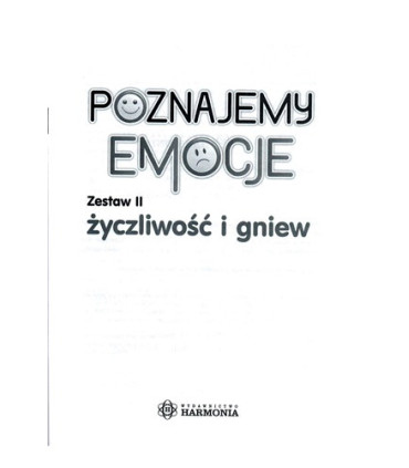 Poznajemy emocje - życzliwość i gniew -zestaw 2