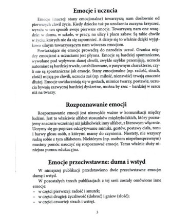 Poznajemy emocje - duma i wstyd -zestaw 3