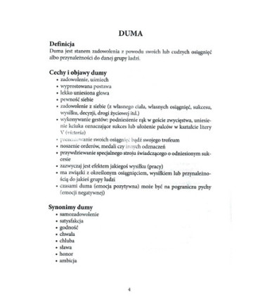 Poznajemy emocje - duma i wstyd -zestaw 3