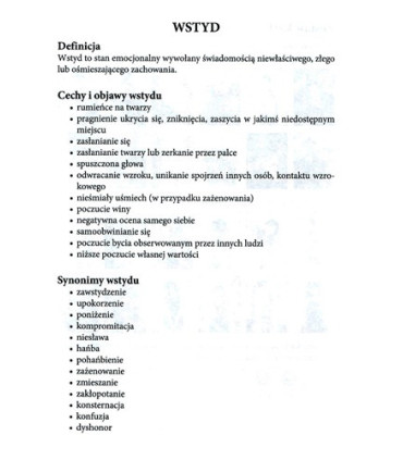 Poznajemy emocje - duma i wstyd -zestaw 3