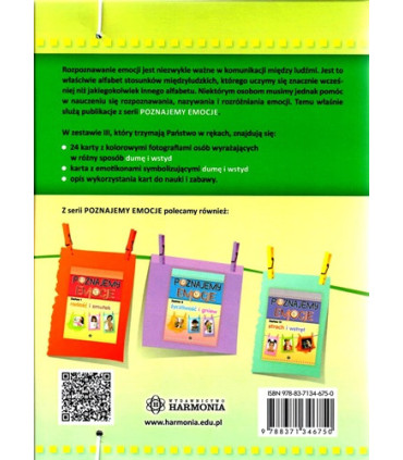Poznajemy emocje - duma i wstyd -zestaw 3