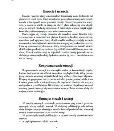 Poznajemy emocje - strach i wstręt - zestaw 4