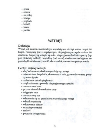 Poznajemy emocje - strach i wstręt - zestaw 4
