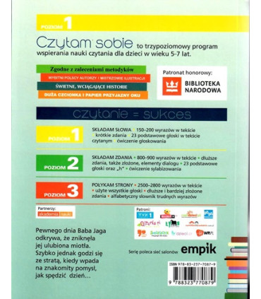 Baba Jaga na deskorolce - Czytam sobie - Poziom 1