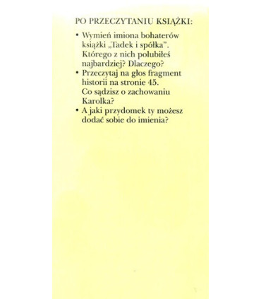 Tadek i spółka - Czytam sobie - Poziom 2