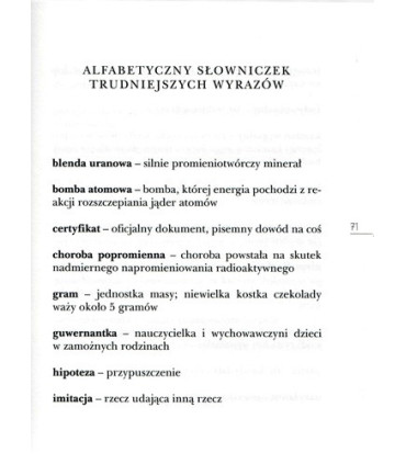 Droga do Nobla. O Marii Skłodowskiej- Curie - Czytam sobie - Poziom 3