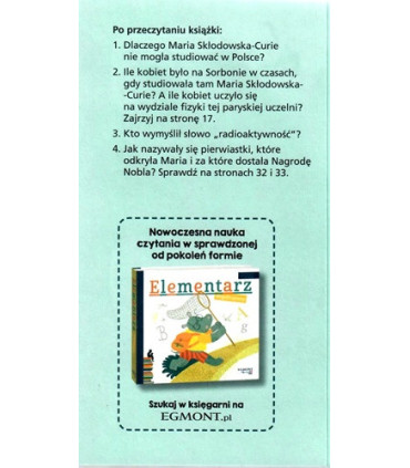 Droga do Nobla. O Marii Skłodowskiej- Curie - Czytam sobie - Poziom 3