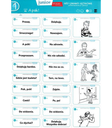 Polski krok po kroku. Junior. Gry i zabawy językowe