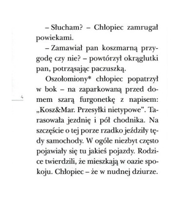 Kto zamawiał koszmarną przygodę - Czytam sobie - Poziom 3