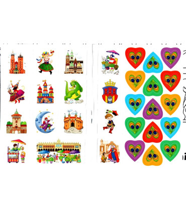 Koloruję Kraków - Malowanka z naklejkami