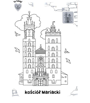 Koloruję Kraków - Malowanka z naklejkami