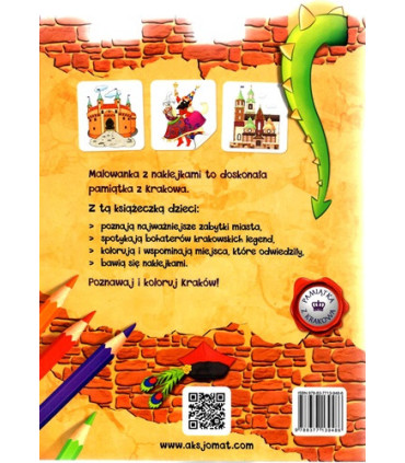 Koloruję Kraków - Malowanka z naklejkami