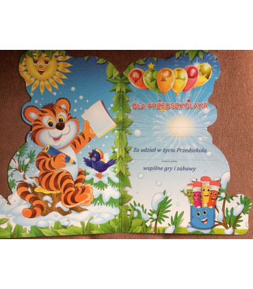 Dyplom ukończenia przedszkola K-125