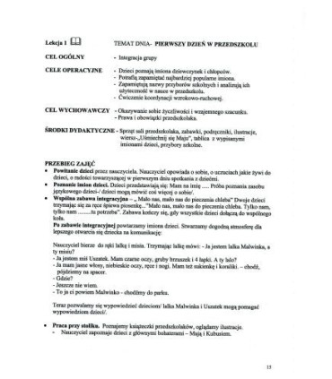 Poradnik metodyczny dla nauczyciela przedszkola polonijnego