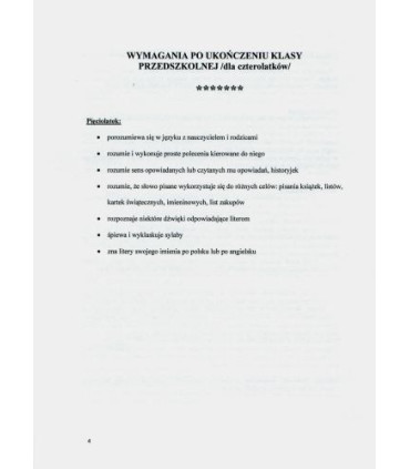 Poradnik metodyczny dla nauczyciela klasy 0