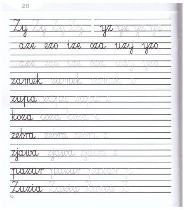 Kubusiowe szlaczki i literki