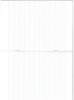 Notebook lined A5 (3 lines, 32 pages )