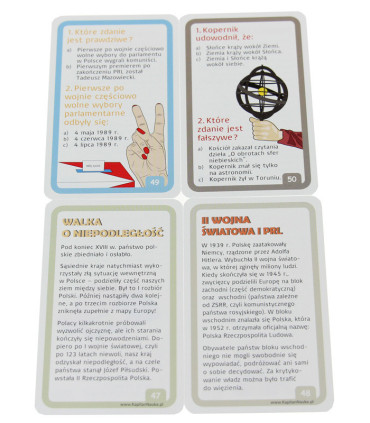 Karty edukacyjne - Quiz o Polsce
