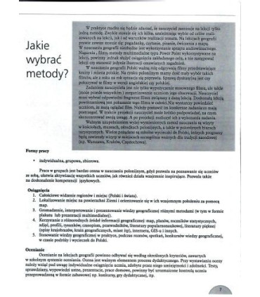 Geografia Polski - Poradnik metodyczny dla nauczycieli w klasach 6, 7, 8 i liceum w szkołach polonijnych