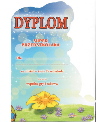 Dyplom super przedszkolaka K-143