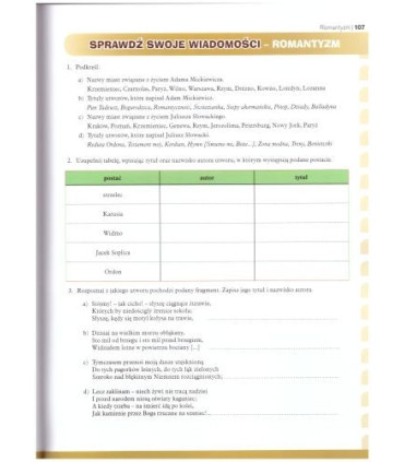 Polish workbook for Polish High School, year 10