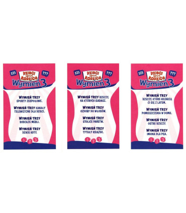 Dzieci kontra Rodzice Wymień 3 Gra