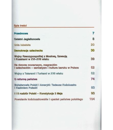 Historia Polski kl. 6 - czasy nowożytne